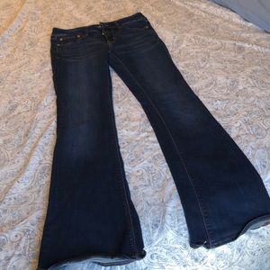 American Eagle Dark Wash Artist Flare